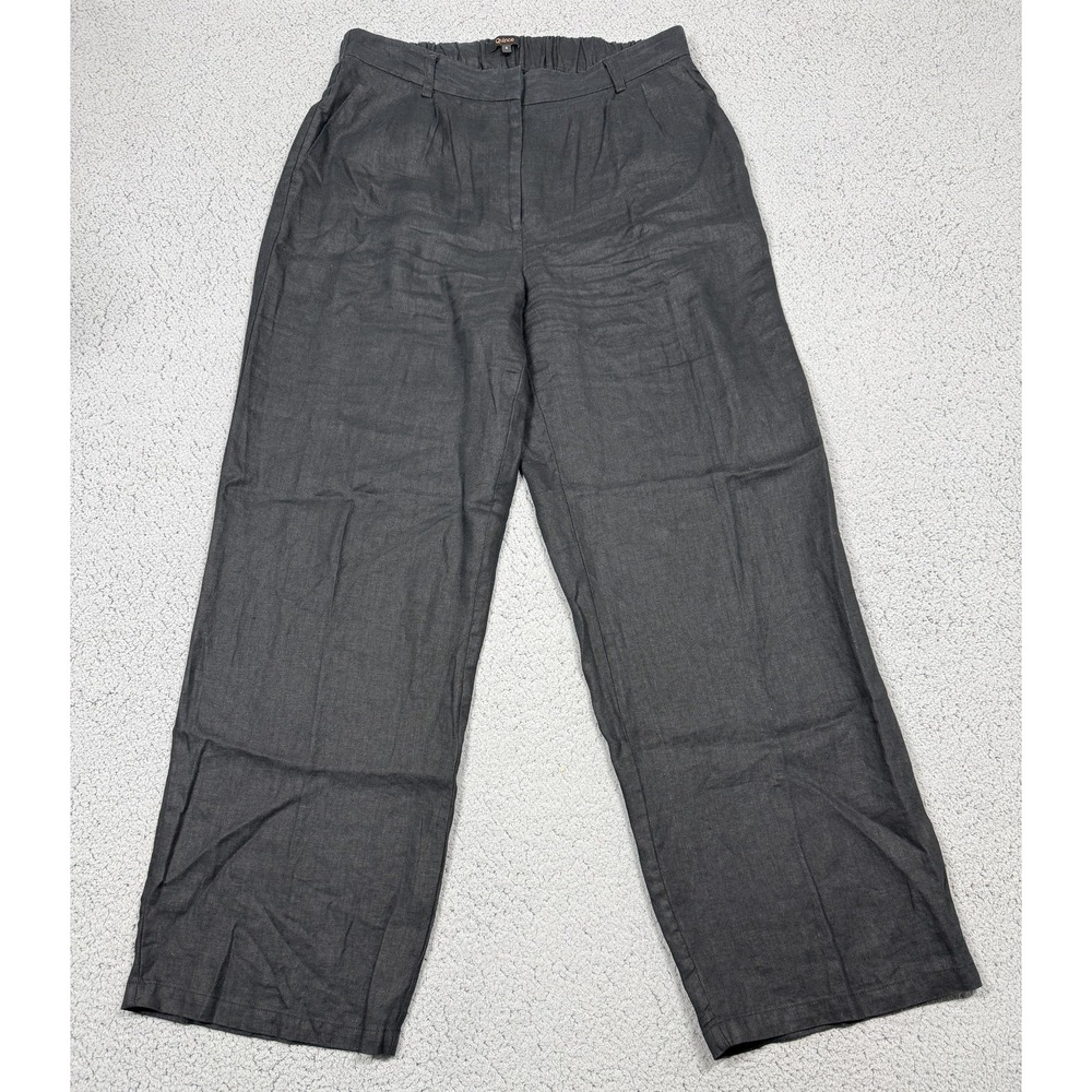 Quince Women's Wide-Leg Trousers in Black